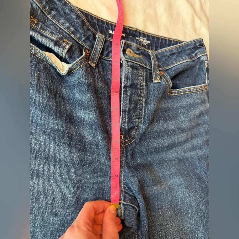 High-Waisted Button-Fly OG Straight Ankle Jeans | Old Navy | size 4 - Picture 5 of 7